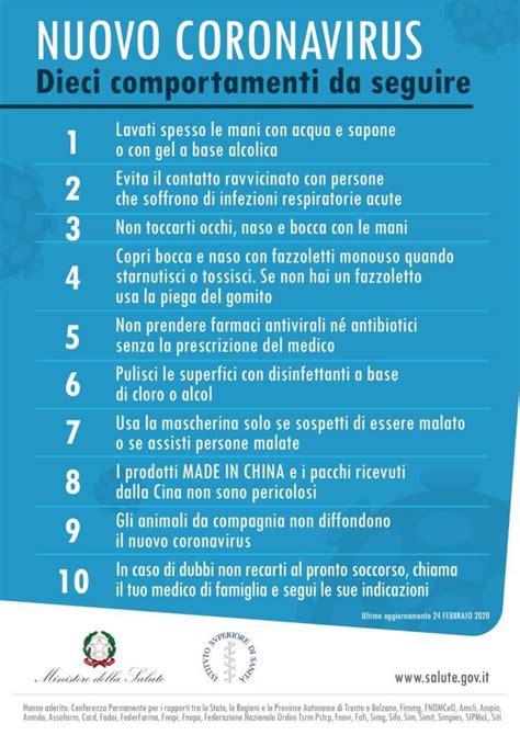 d.P.C.M. 1° marzo 2020 Ulteriori disposizioni attuative del decreto 